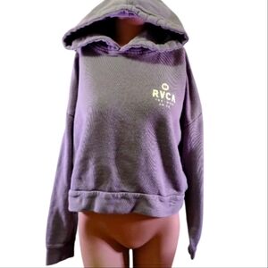 RVCA Purple Crop Top Hoodie